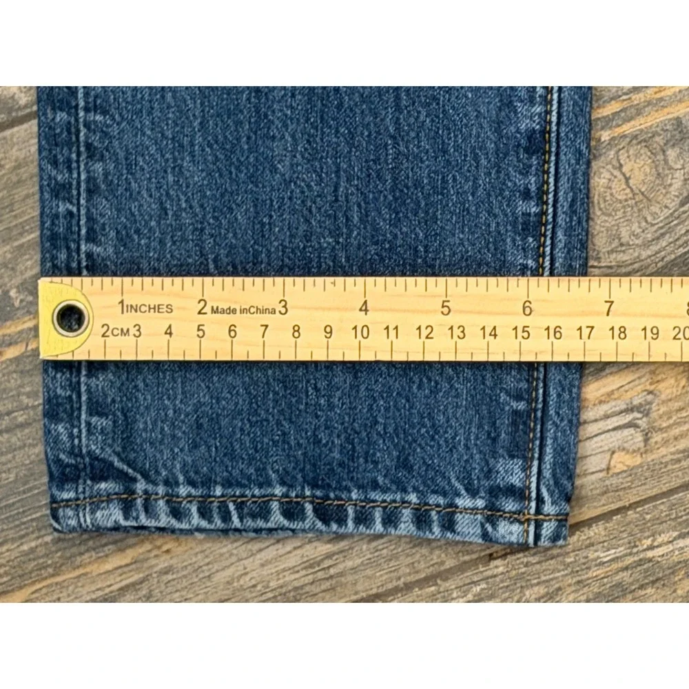 Abercrombie & Fitch Langdon Slim Stretch Distressed Blue Jeans Mens 30x32 Grunge